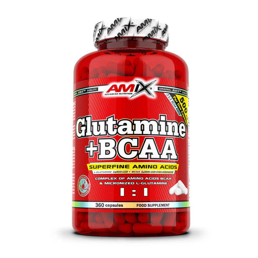 Glutammina + BCAA in capsule di Amix Nutrition del marchio Amix Nutrition nella collezione Amix Nutrition