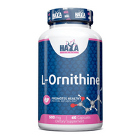 L-Ornitina 500mg en 60 cápsulas suplemento de otros aminoácidos por Haya Labs