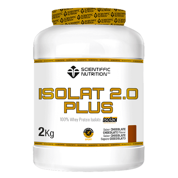 Isolat 2.0 Plus presentación de 2kg de la marca Scientiffic Nutrition en la sección de proteína de aislado de suero isolate