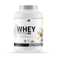Whey Protein80 bote de 2 kg por Masmusculo Supplements complemento alimenticio de proteina de suero whey