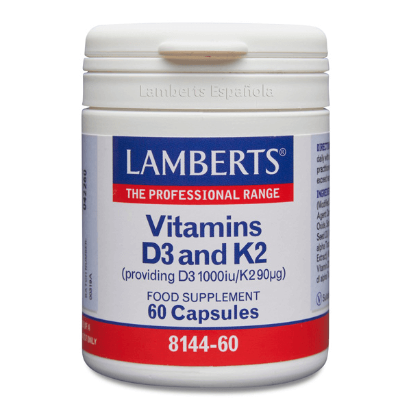 Vitamina D3 + K2 (1000UI/90µg) di Lamberts - Lamberts 0