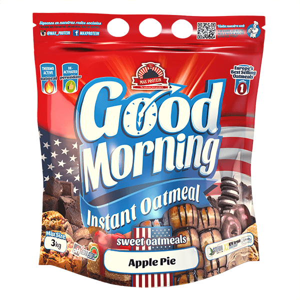 Harina de Avena Good Morning Instant envase de 3kg de Max Protein (Harina de Avena Dulce)
