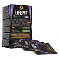 Elektro presentación de 20x20g en la categoría pre entreno de la marca LifePRO