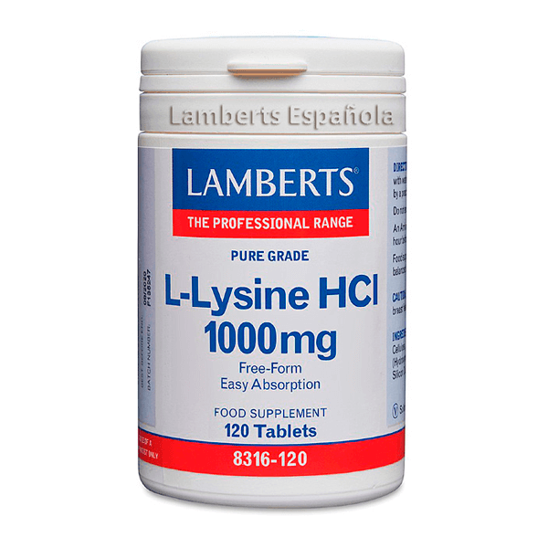 L-Lisina HCI 1000mg - 120 compresse di Lamberts - Lamberts 0