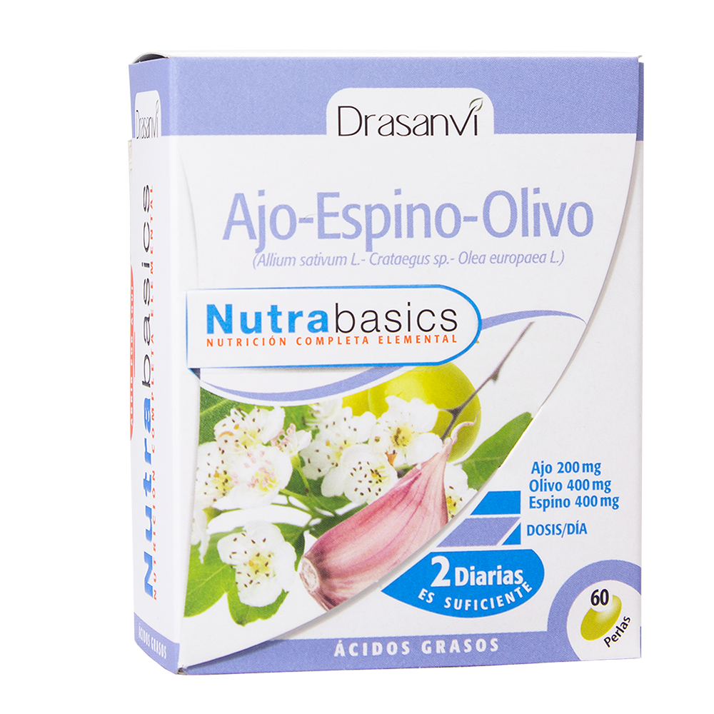 Ajo-Espino-Olivo envase de 60 softgels de Drasanvi (Sistema InmunolÃ³gico)