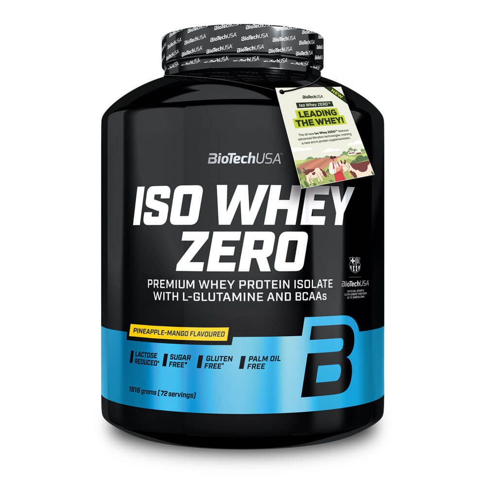 Iso Whey Zero bote de 1816g suplemento de la sección proteína de aislado de suero isolate hecho por Biotech USA