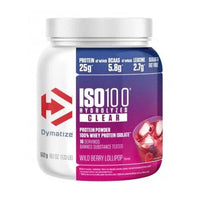 ISO100 Clear presentación de 512g por Dymatize en la sección de proteína de aislado de suero isolate