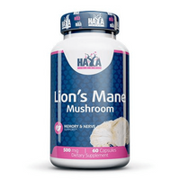 Lion´s Mane Mushroom 500mg de 60 cápsulas del fabricante Haya Labs - concentración-memoria