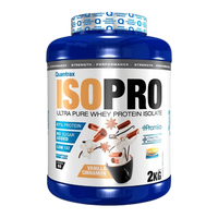 Isopro CFM envase de 2kg hecho por Quamtrax suplemento de la sección proteína de aislado de suero isolate