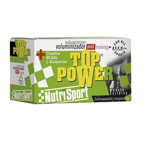 Top Power 24x60g presentación de vaso mezclador de regalo complemento alimenticio de voluminizadores de Nutrisport