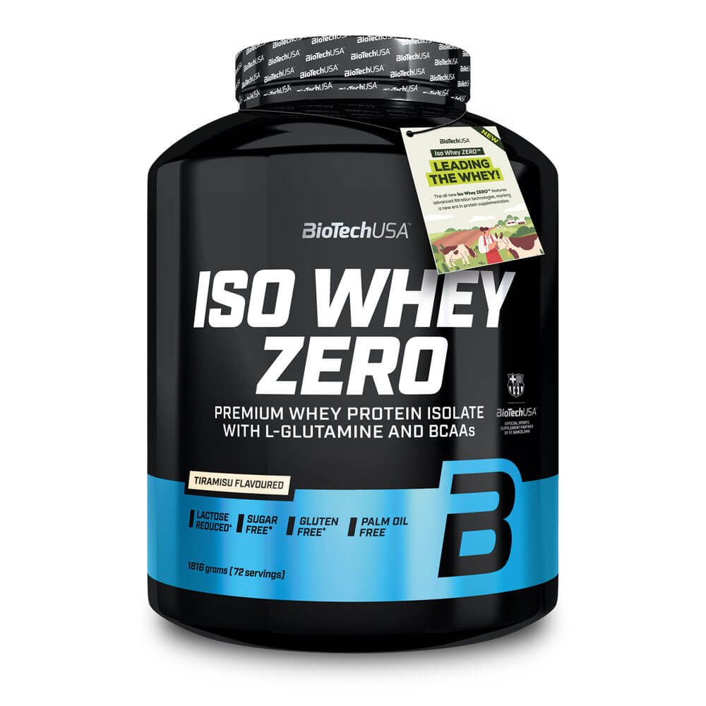 Iso Whey Zero de 1816g del fabricante Biotech USA suplemento de la sección proteína de aislado de suero isolate