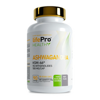 Ashwagandha 500mg ksm66 presentación de 90 cápsulas veganas de la marca LifePRO