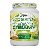 100% Isolate Vegan Creamy de 1kg de la marca LifePRO - proteína vegetal y veganos