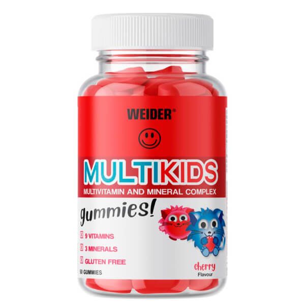 MultiKids bote de 50 gominolas de la marca Weider en la categorÃ­a Complejos Multivitaminicos