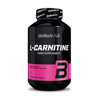 L-Carnitina 1000mg envase de 60 tabletas de la marca Biotech USA