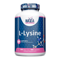 L-Lisina 500mg de 100 cápsulas vegetales hecho por Haya Labs - otros aminoácidos
