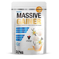 Massive Gainer envase de 3,7kg de la marca Quamtrax en la sección de ganadores de peso con proteína