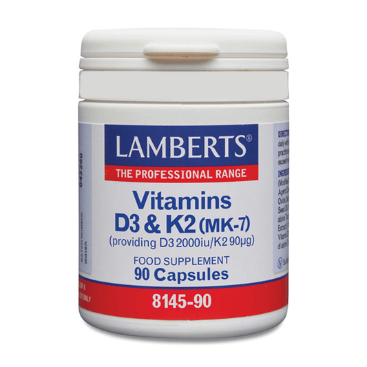 Vitamina D3 + K2 (2000UI/90µg) di Lamberts del marchio Lamberts nella collezione Vitamina D