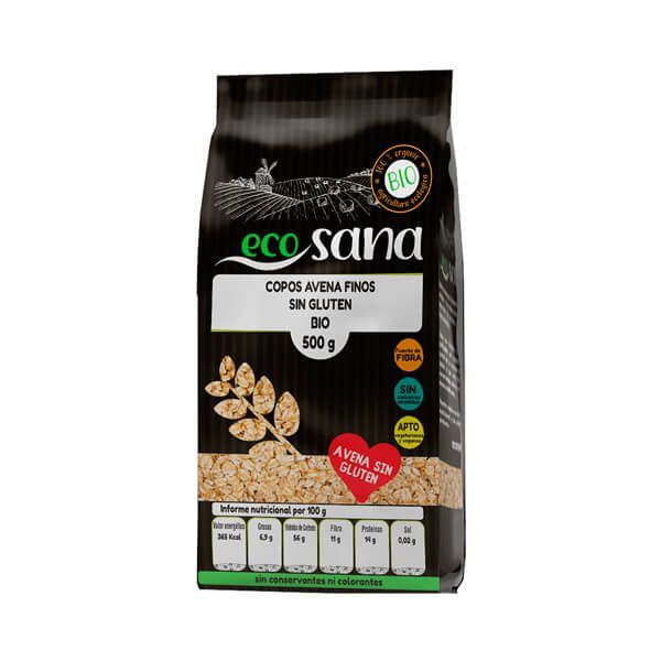 Fiocchi di Avena Sottili Integrali Bio Senza Glutine di Ecosana - EcoSana 0