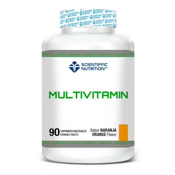 Multivitamínico bote de 90 tabletas masticables en la categoría complejos multivitaminicos de Scientiffic Nutrition