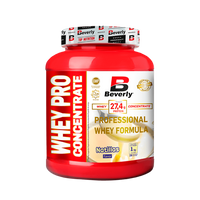 Whey Pro Concentrate envase de 1kg de la sección proteina de suero whey del fabricante Beverly Nutrition