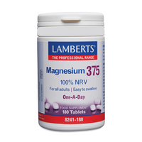 Magnesio 375mg de 180 tabletas de la marca Lamberts