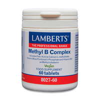 Methyl B Complex presentación de con todas las vitaminas b de la marca Lamberts en la sección de vitamina b