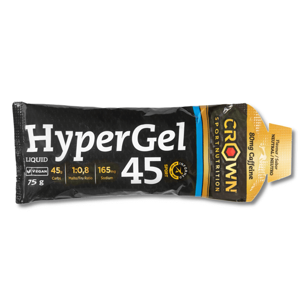 Gel HyperGel 45 con CafeÃ­na en 75g de la marca Crown Sport suplemento de la secciÃ³n energÃ©ticos