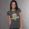 Camiseta Chica I Have Mom Strength de Gold's Gym