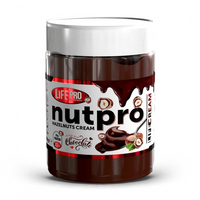 Nutpro Hazelnuts Cream de 250g hecho por LifePRO complemento alimenticio de cremas de chocolate bajas en calorias