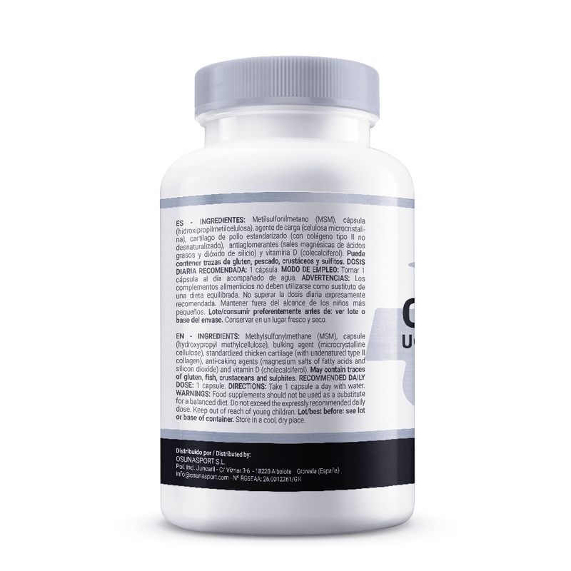 Collagene UC-II® con MSM + Vitamina D di Masmusculo Supplements - Masmusculo Supplements 1