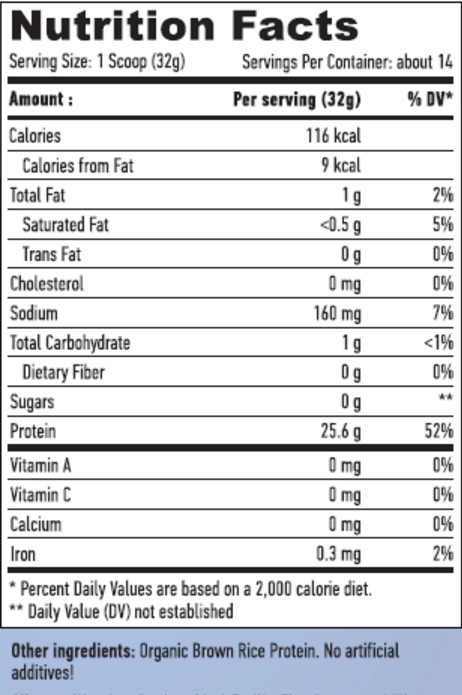 Información nutricional
