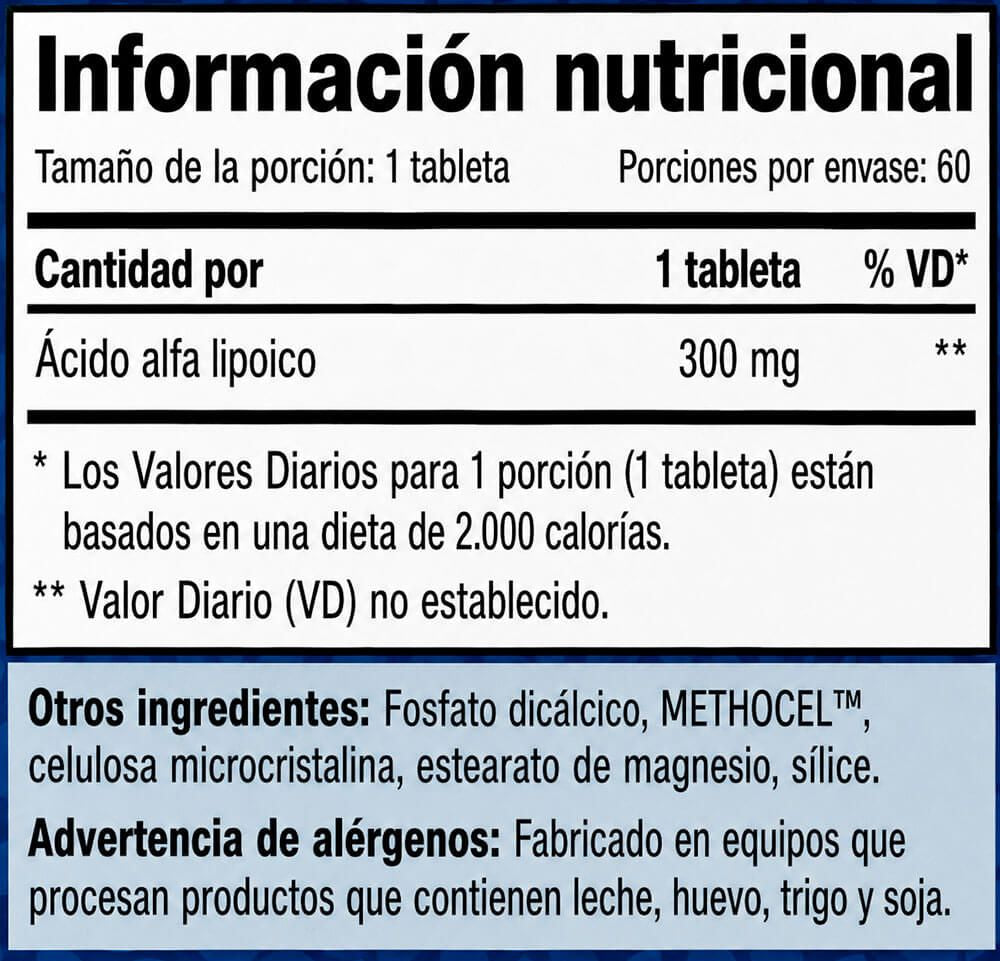 Información nutricional