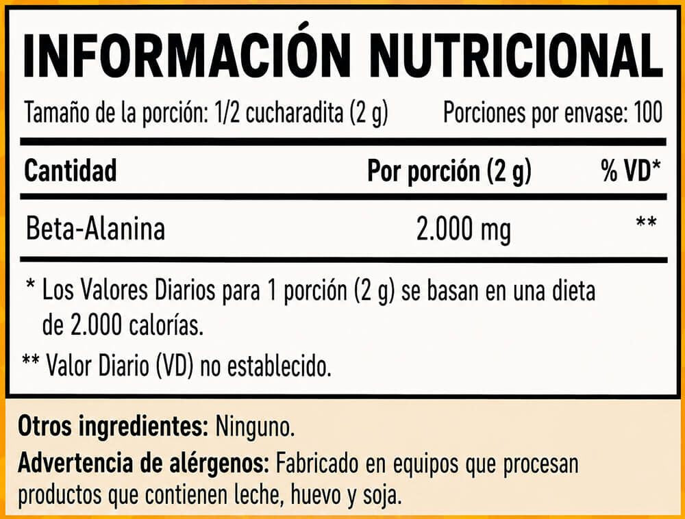 Información nutricional
