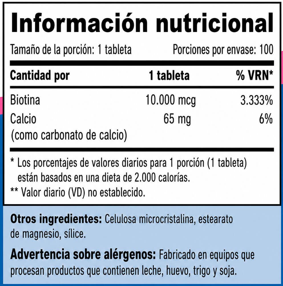 Información nutricional