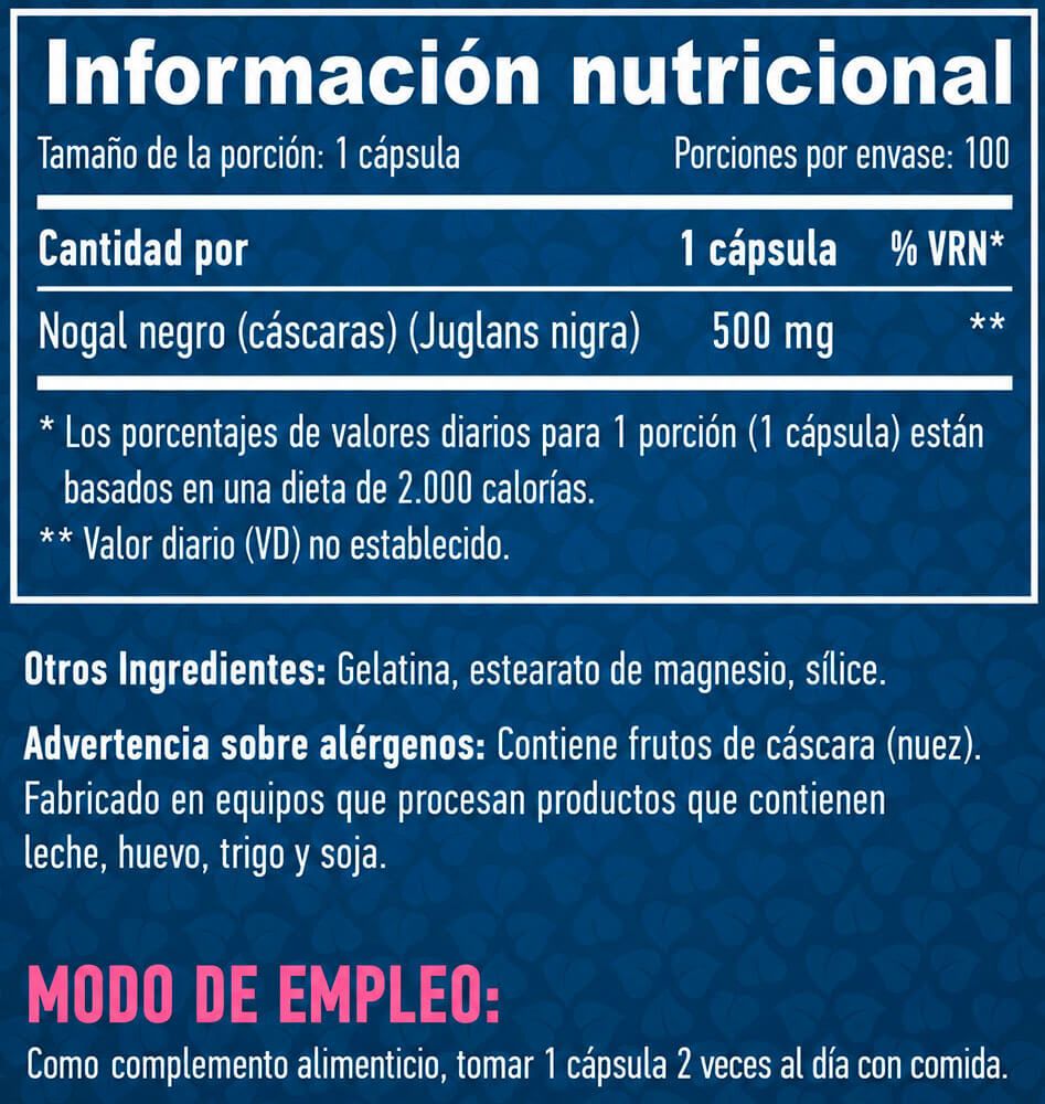 Información nutricional