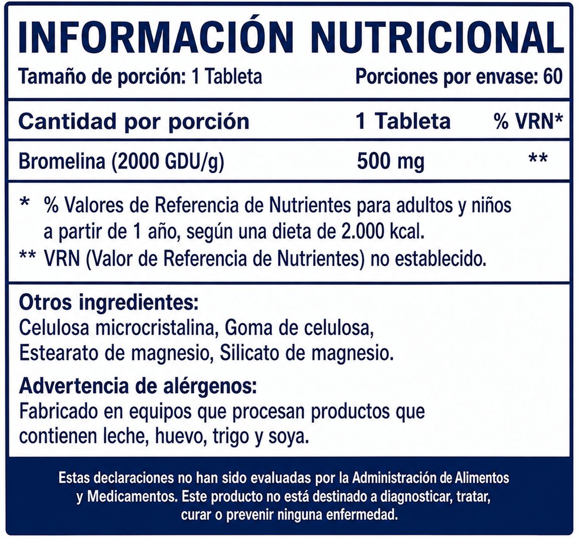 Información nutricional