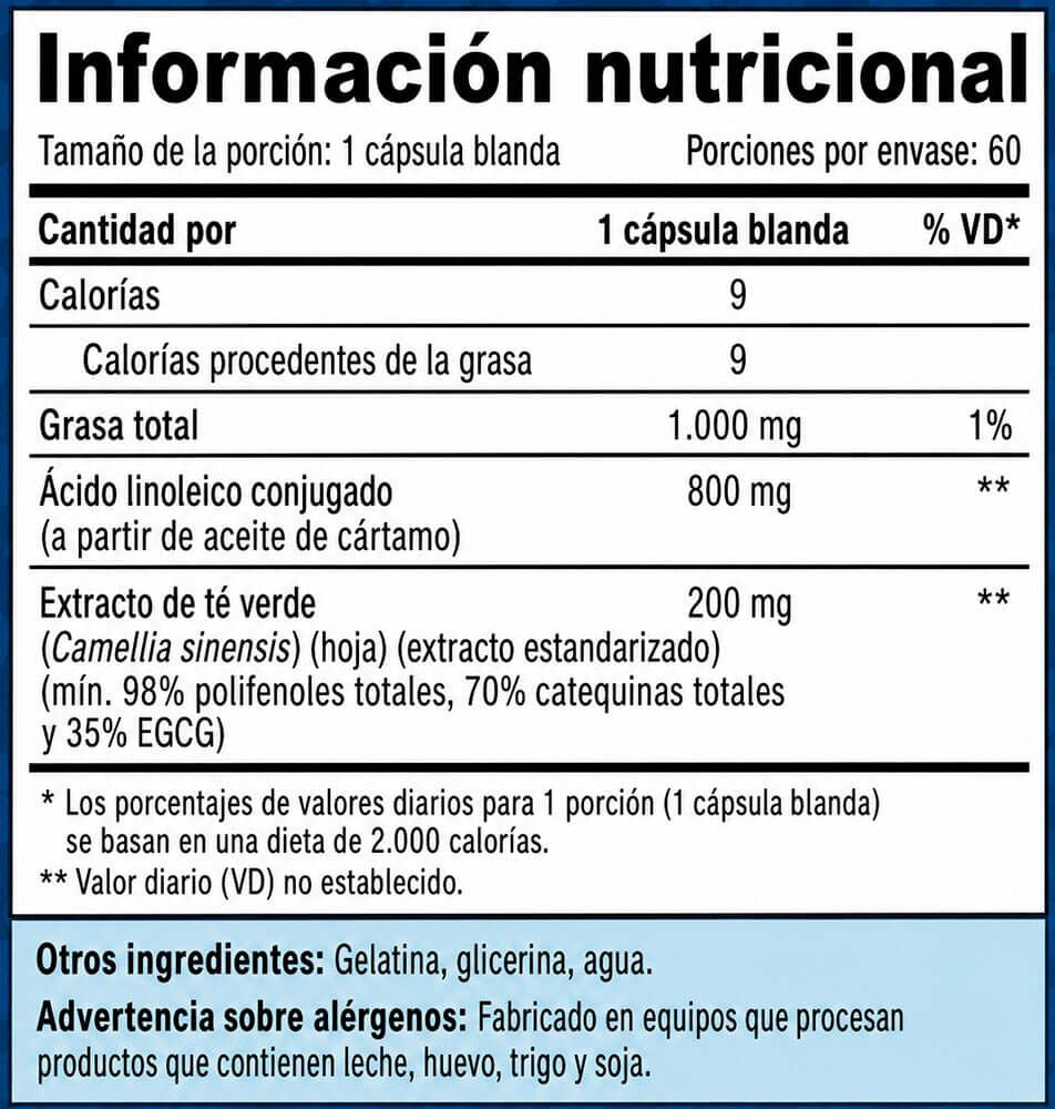 Información nutricional