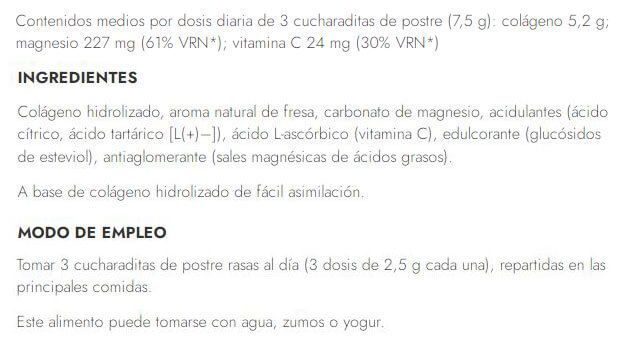 Información nutricional