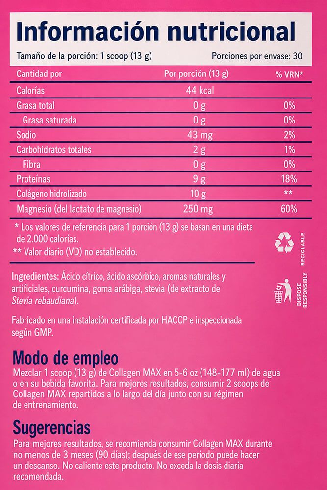 Información nutricional