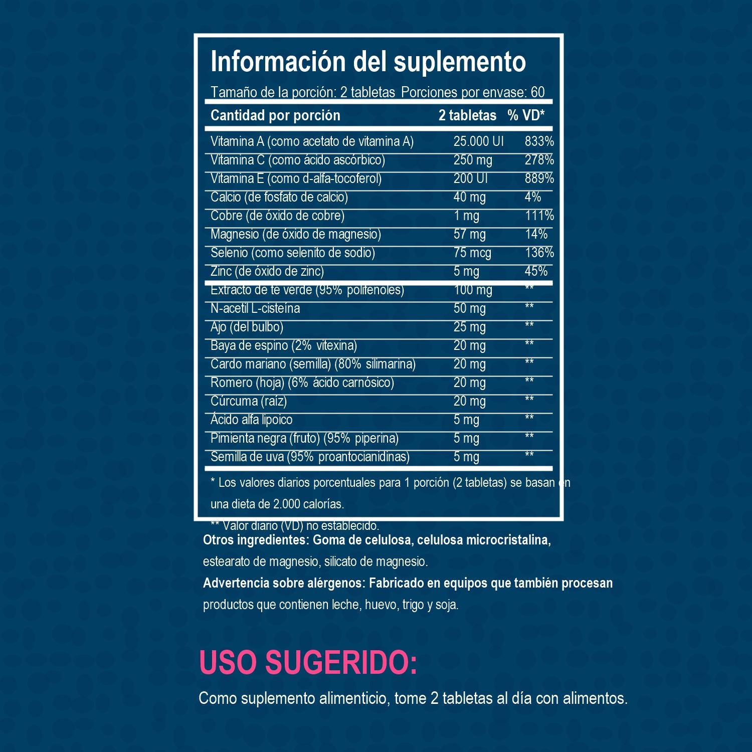 Información nutricional