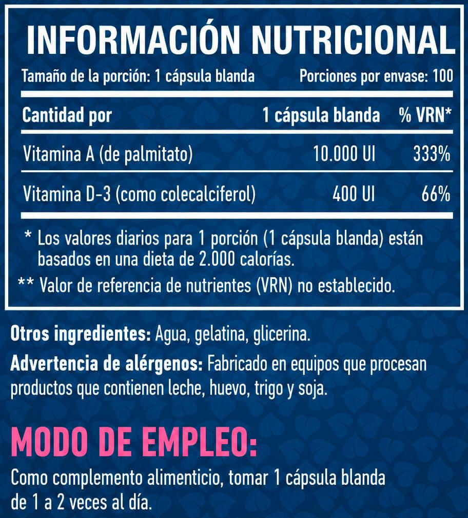 Información nutricional