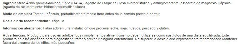 Información nutricional