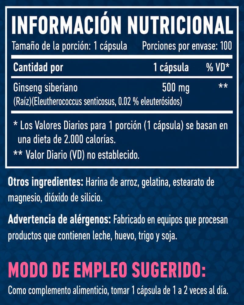 Información nutricional