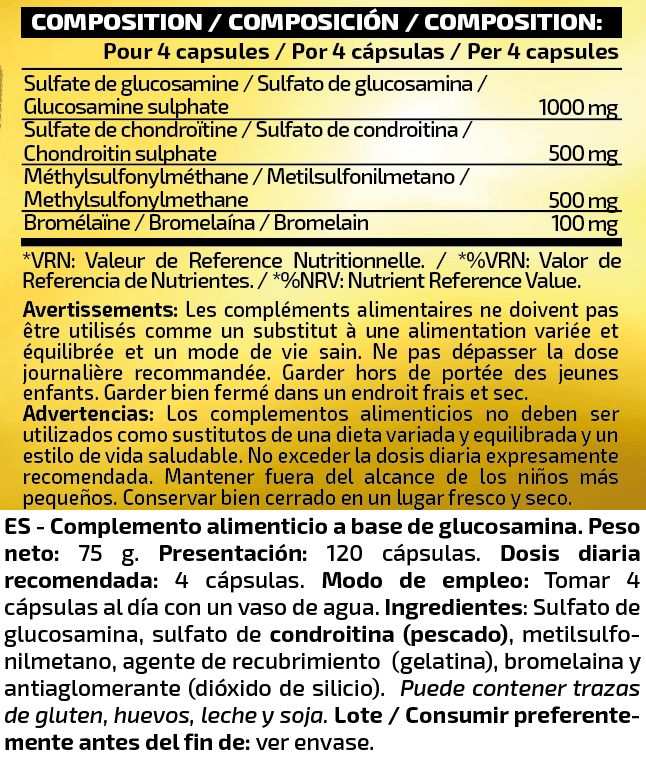 Información nutricional