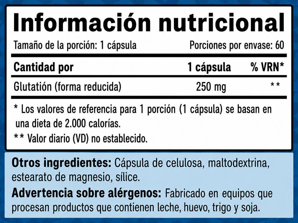 Información nutricional