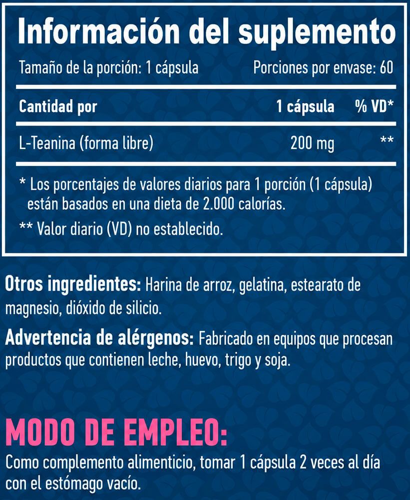 Información nutricional
