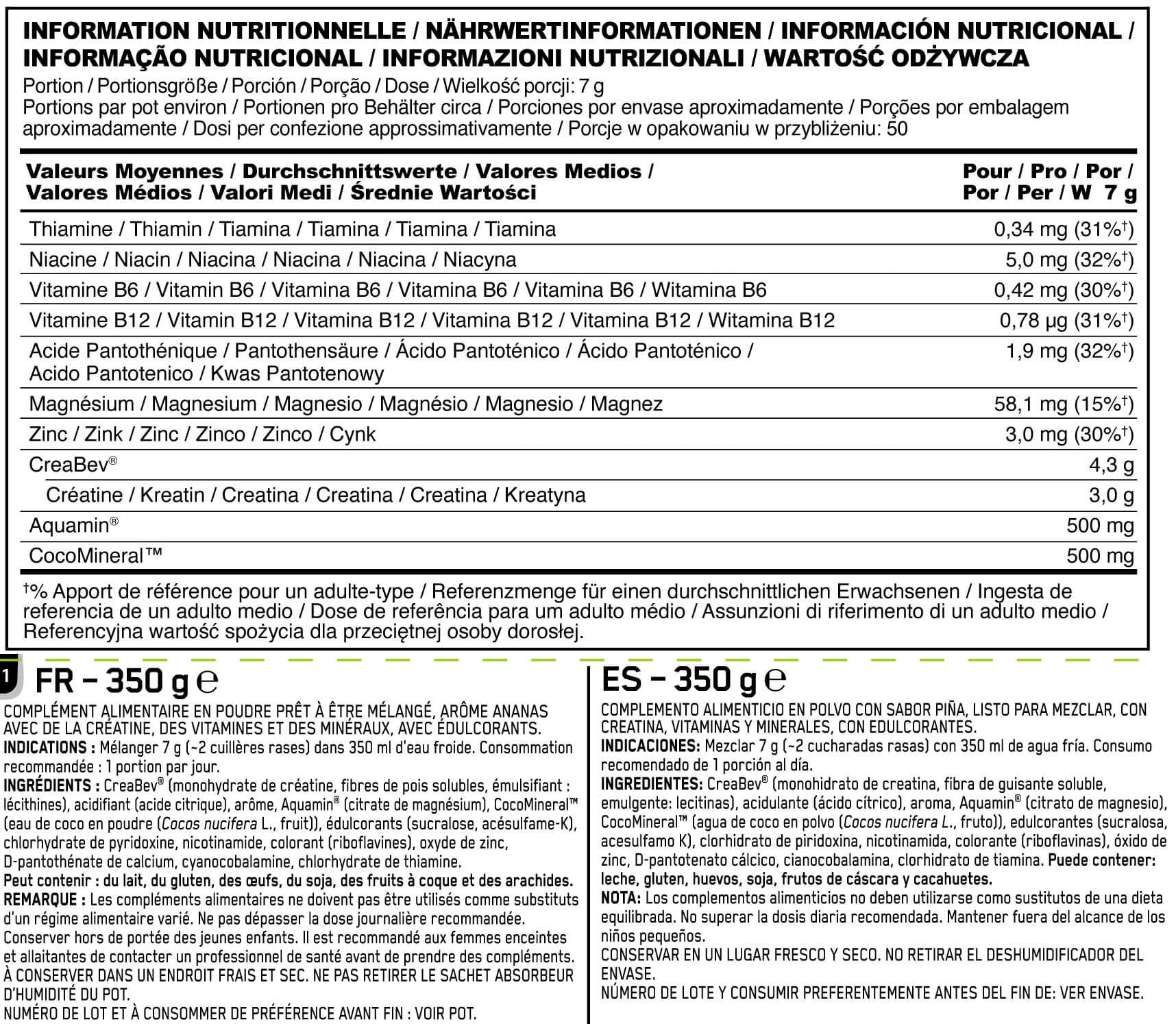 Información nutricional