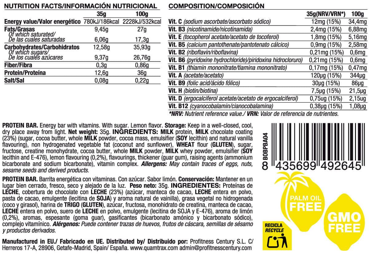 Información nutricional