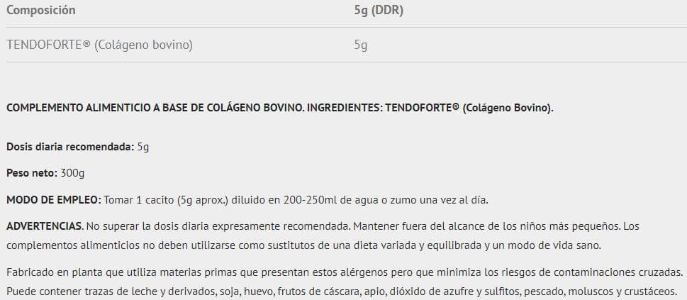 Información nutricional